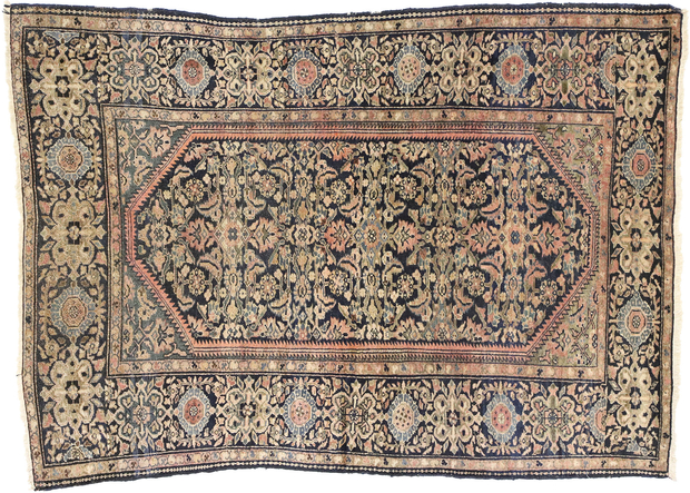 4 x 6 Antique Persian Hamadan Rug 71233