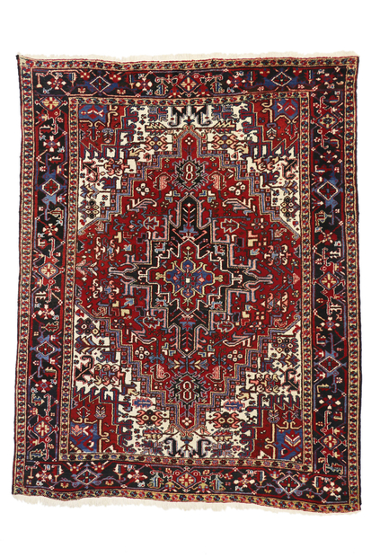 7 x 9 Vintage Persian Heriz Rug 71255