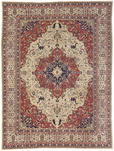 10 x 13 Antique Indian Agra Rug 71437