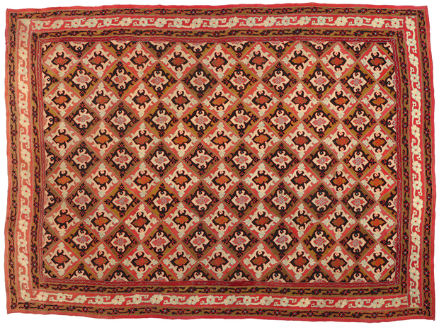 9 x 12 Antique Indian Kashmir Rug 71812