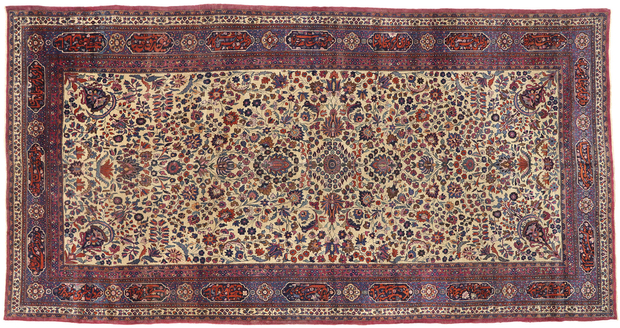 10 x 19 Antique Persian Mashhad Rug 72026