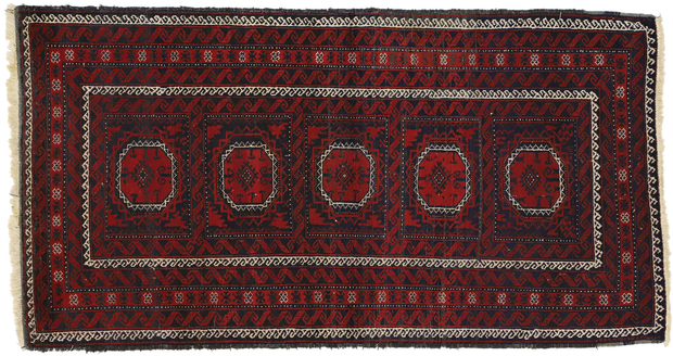 3 x 5 Vintage Persian Baluch Rug 72044