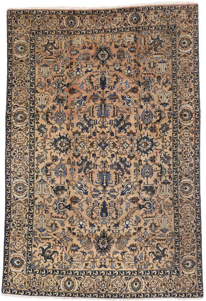 7 x 11 Antique Persian Tabriz Rug 72144