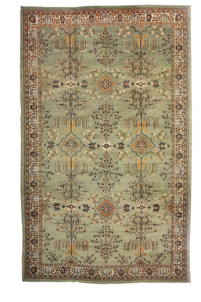 19 x 31 Antique Indian Agra Rug Tree of Life 72173
