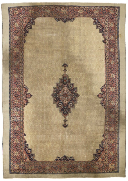 9 x 13 Antique Turkish Sivas Rug 72224