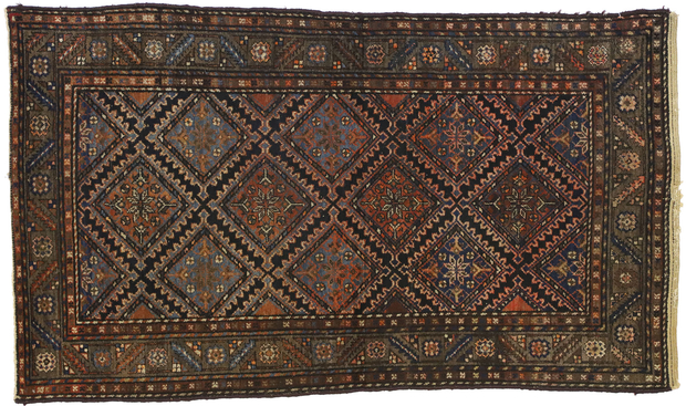 4 x 6 Antique Persian Hamadan Rug 72457