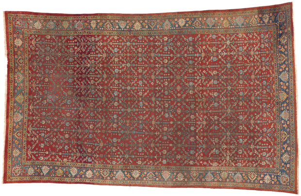 7 x 11 Antique Persian Mahal Rug 72497