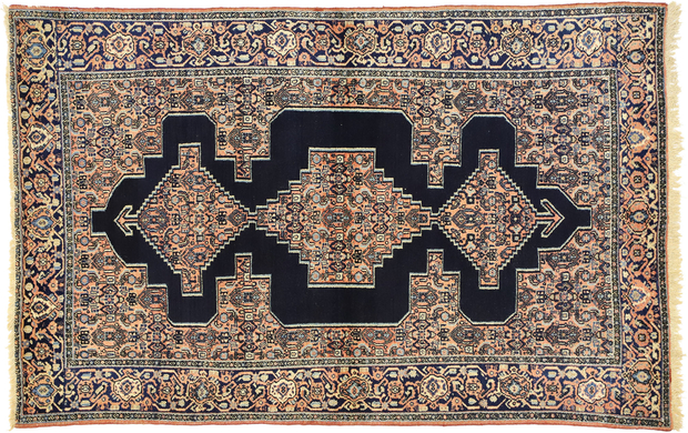 4 x 7 Antique Persian Senneh Rug 72547
