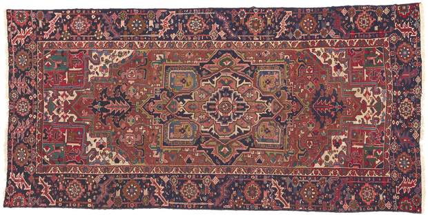 5 x 10 Antique Persian Heriz Rug 72658