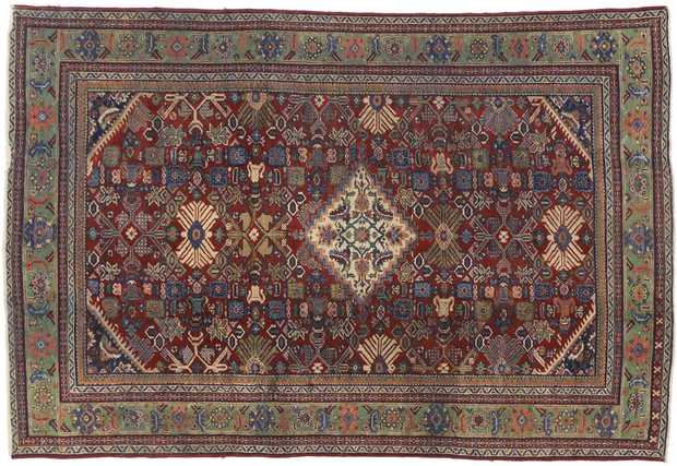 7 x 10 Antique Persian Mahal Rug 72659