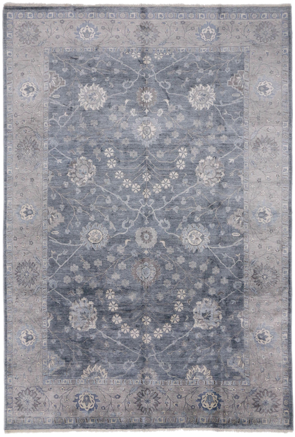 8 x 12 Modern Wool and Silk Rug 30020