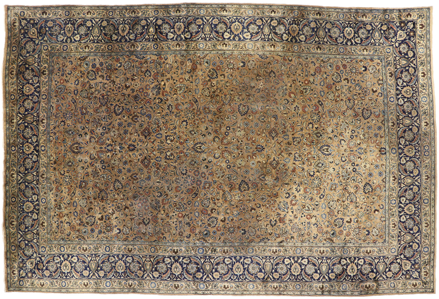12 x 18 Antique Persian Mashhad Rug 72834