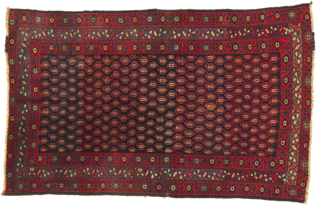 5 x 8 Antique Persian Kurdish Rug 72885