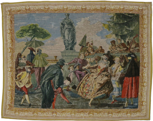 6 x 7 Vintage French Tapestry The Minuet 72967