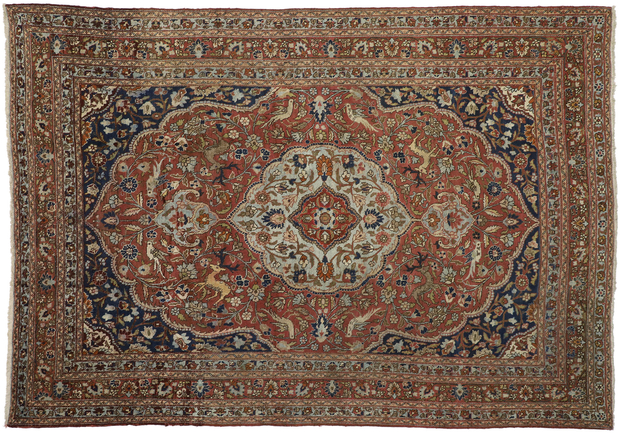 9 x 13 Antique Tabriz Rug 73111