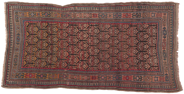 4 x 8 Antique Persian Kurd Rug 73113