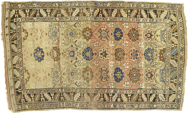 4 x 7 Antique Persian Bijar Rug 73214