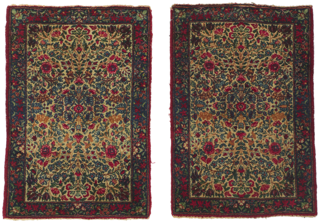 2 x 2 Antique Persian Kerman Rug 73228