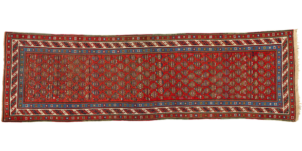 3 x 11 Antique Red Caucasian Shirvan Rug Runner 73231