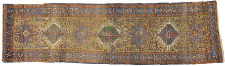 3 x 10 Antique Persian Heriz Rug 73237