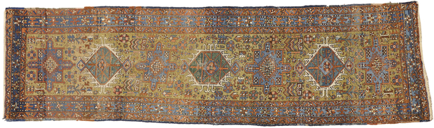 3 x 10 Antique Persian Heriz Rug 73237