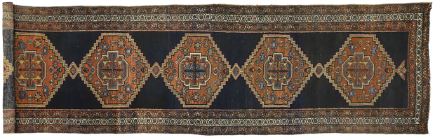 3 x 13 Antique Persian Hamadan Rug 73244