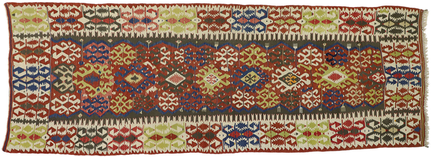 5 x 13 Antique Caucasian Tribal Kilim Rug 73271