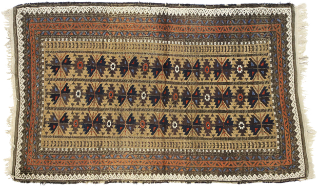 3 x 5 Antique Baluch Rug 73279