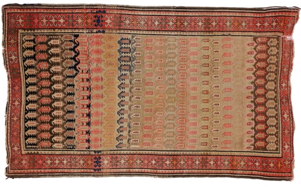 4 x 6 Antique Caucasian Karabagh Rug 73280