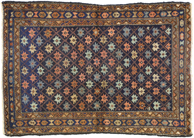 4 x 5 Antique Persian Hamadan Rug 73301