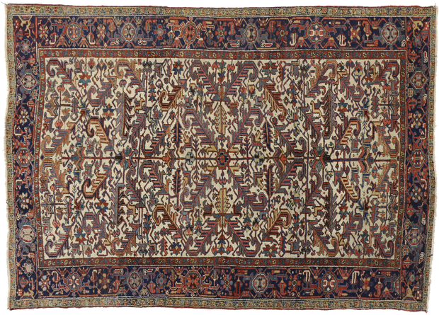 7 x 10 Antique Heriz Rug 73342