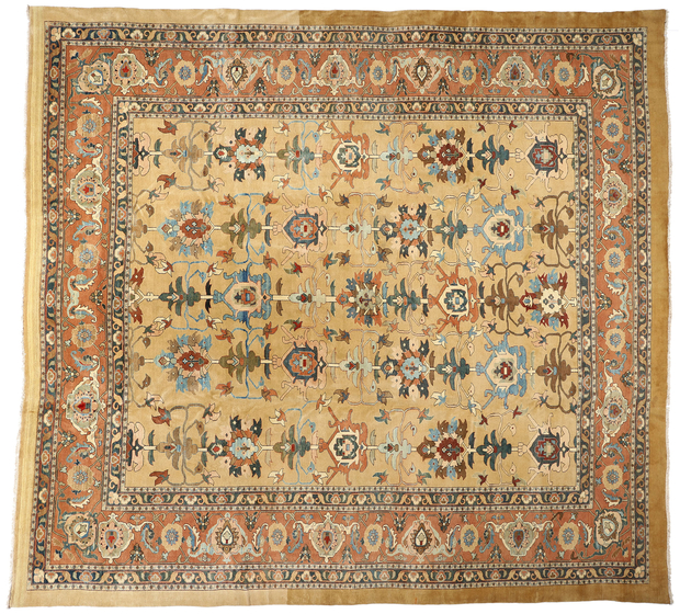 16 x 18 Vintage Persian Sultanabad Rug 73419