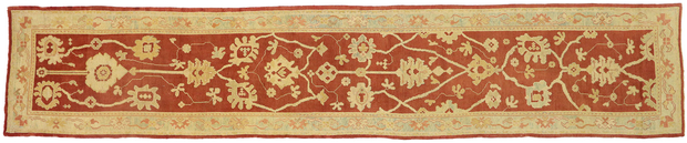 4 x 21 Antique Turkish Oushak Rug 73535