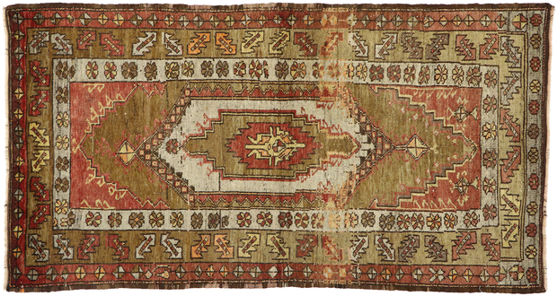 4 x 7 Vintage Oushak Rug 73601