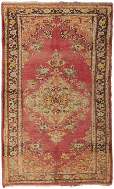 4 x 7 Vintage Turkish Oushak Rug 73640