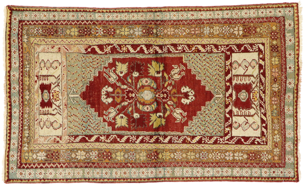 3 x 6 Vintage Oushak Rug 73644