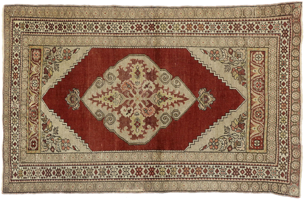 3 x 5 Vintage Oushak Rug 73649