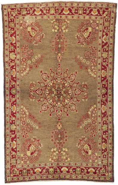 5 x 8 Vintage Turkish Oushak Rug 73667