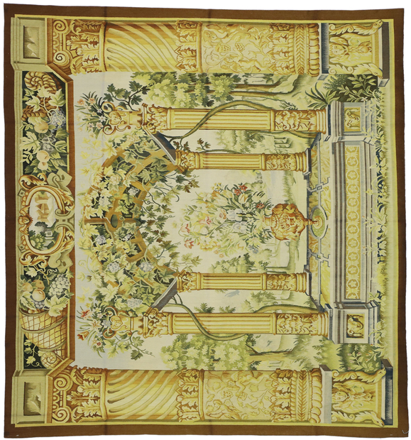 5 x 6 Flemish Reproduction Garden Tapestry 73698