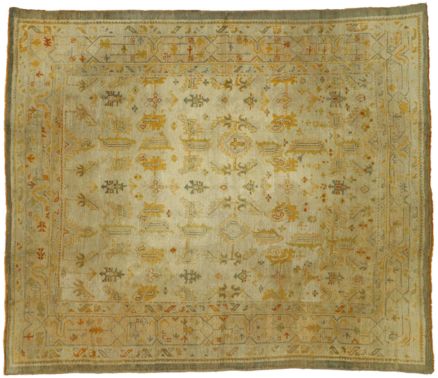 7 x 9 Antique Oushak Rug 73716