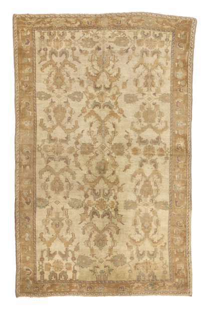 5 x 9 Vintage Turkish Oushak Rug 73744