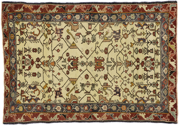 4 x 5 Antique Oushak Rug 73781