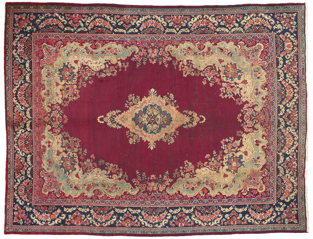 10 x 14 Vintage Persian Mahal Rug 73804