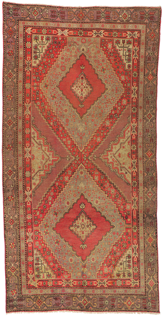 6 x 12 Vintage Turkestan Khotan Rug 73810