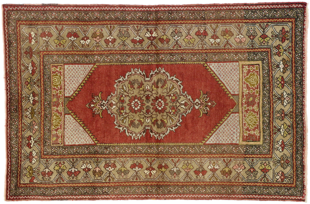 4 x 5 Vintage Oushak Rug 73855
