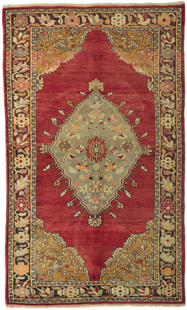 4 x 7 Vintage Turkish Oushak Rug 73838