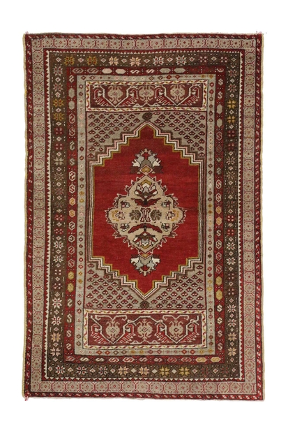 3 x 5 Vintage Turkish Oushak Rug 73851