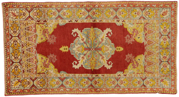 3 x 6 Vintage Oushak Rug 73867