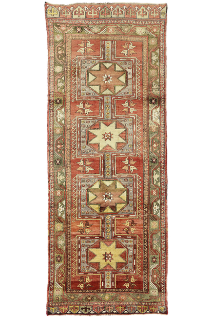 5 x 12 Vintage Turkish Oushak Rug 73875