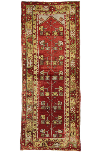 4 x 10 Vintage Turkish Oushak Rug 73877